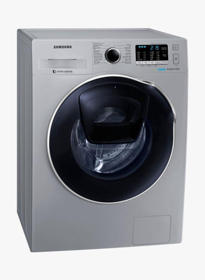 Front Loading Washing Machine 8 Kg WD80K5410OS Silver/Crystal Blue